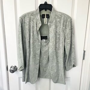 Alex Evenings Light Gray Blazer